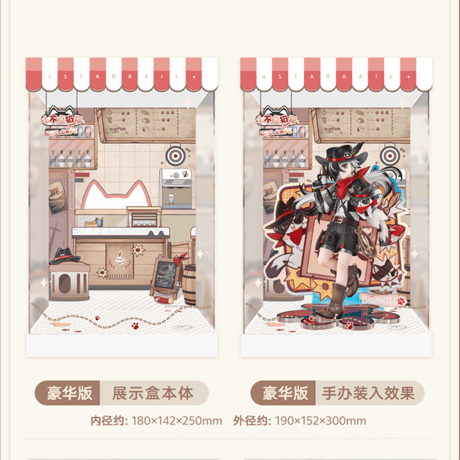 崩壊：スターレイル　miHoYo　小不点猫猫シリーズ　ブートヒル　フィギュアディスプレイボックス　Ver.5【フィギュアを含まず】（予約販売）2027年4月中国発売