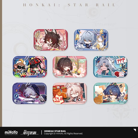 崩壊：スターレイル　miHoYo　パムのフォトアルバムシリーズ　スクエア缶バッジ　Ver.4（予約販売）