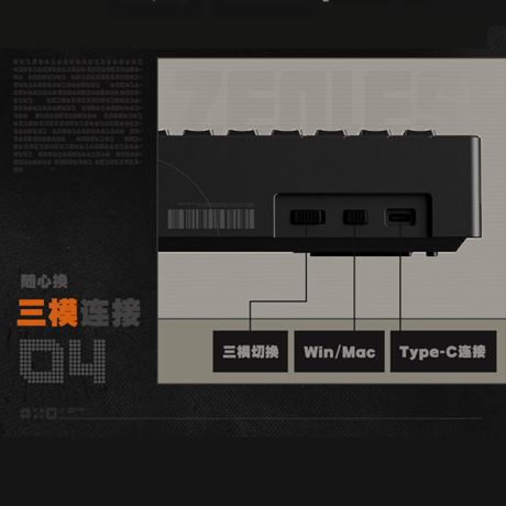 ゼンレスゾーンゼロ　miHoYo　三Z STUDIO　「Tidal Noise噪点狂潮」　カスタム3モードキーボード（予約販売）2027年1月下旬中国発売【特殊商品のため、単独でご注文ください】