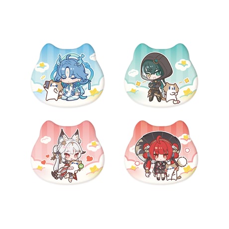 鳴潮　YUE XIN MEOWコラボ　共鳴の日常テーマ　ぬいぐるみ抱き枕（予約販売）2027年4月末中国発売