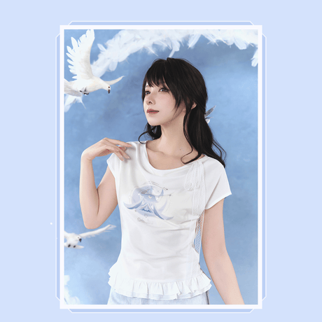原神　miHoYo　コロンビーナテーマイメージシリーズ　スリムフィット半袖Tシャツ（予約販売）2026年9月初中国発売