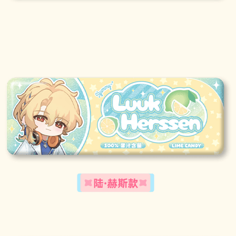 鳴潮　星からのメッセージテーマ　キャンディーバー風ブリキ缶バッジ（予約販売）2026年12月末中国発売