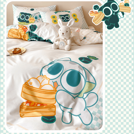 羅小黒戦記　富山商店コラボ　にゃんこそ　ベッド用寝具4点セット（予約販売）