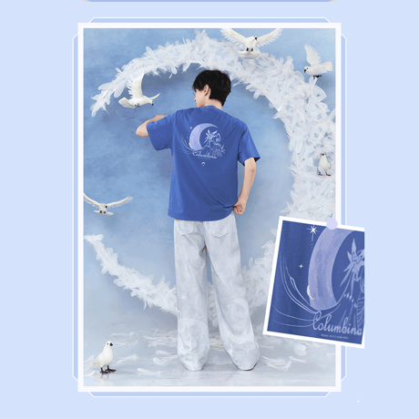原神　miHoYo　コロンビーナテーマイメージシリーズ　カジュアル半袖Tシャツ（予約販売）2026年9月初中国発売