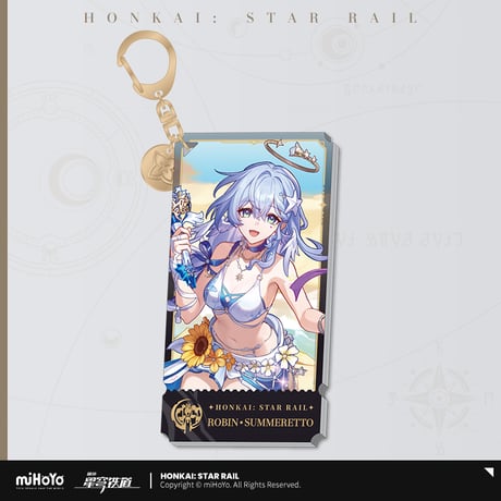 崩壊：スターレイル　miHoYo　記憶運命立絵シリーズ　アクリルチャーム　Ver.3　ロビン・夏空の歌（予約販売）