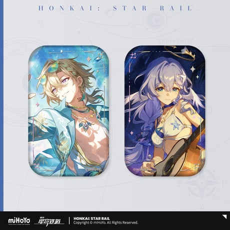 崩壊：スターレイル　miHoYo　光円錐シリーズ　スクエア缶バッジ　Ver.9（予約販売）