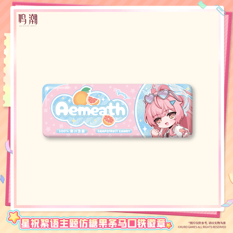 鳴潮　星からのメッセージテーマ　キャンディーバー風ブリキ缶バッジ（予約販売）2026年12月末中国発売