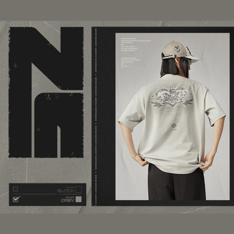 ゼンレスゾーンゼロ　miHoYo　三Z STUDIO　妄想エンジェル　プリントコントラストカラー　半袖Tシャツ（予約販売）2026年8月末中国発売