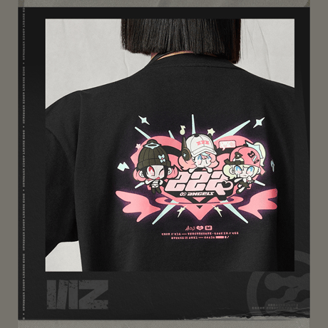 ゼンレスゾーンゼロ　miHoYo　三Z STUDIO　妄想エンジェル　プリントコントラストカラー　半袖Tシャツ（予約販売）2026年8月末中国発売