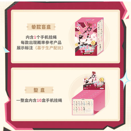 崩壊：スターレイル　miHoYo　HeyDollsコラボ　兔兔菇與菇菇兔シリーズ　 スマホストラップ　※ブラインド商品（予約販売）2027年1月中国発売
