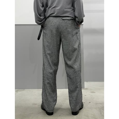 1980's ”CIRO'S®︎” ITALY MADE Viscose blend neppy fabric slacks pants
