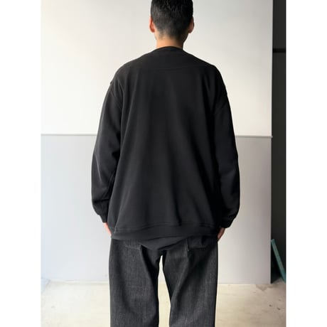 1990's Black color sweat cardigan