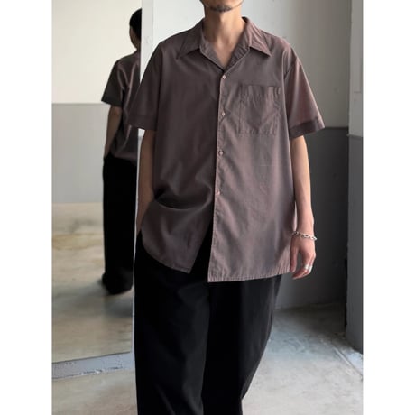 1970's FRANCE MADE Open collar short sleeve shirt