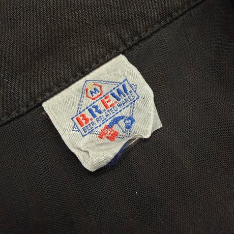 1990's Black denim 4pocket trucker jacket