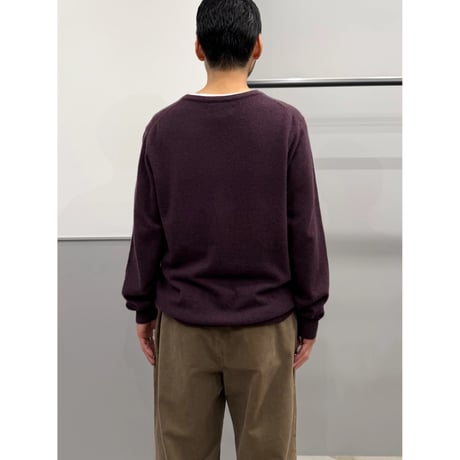 V-necked Cashmere Knit Sweater