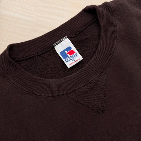 1990's "RUSSELL ATHLETIC" Front-V Blank Sweat Shirt