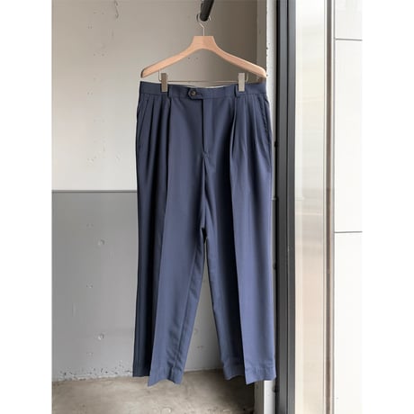 (DEAD STOCK) 1990's "pierre cardin" Viscose blend 3tuck slacks pants