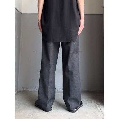 1980's USA MADE Gray × Pink color 2tuck slacks pants