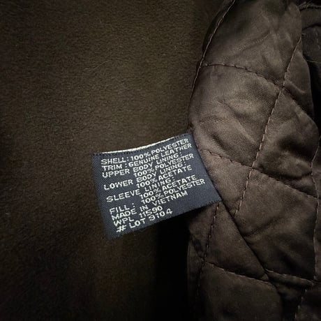 2000's Leather Collar Padding Jacket