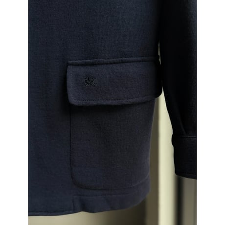 2000's "BURERRY" 100% Wool knit fabric teba jacket