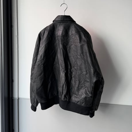 1990's Dolman sleeve leather jacket