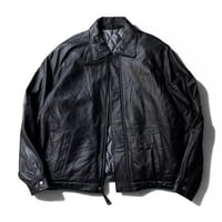 2000's "F.R.TRIPLER&Co."  Leather raglan sleeve zip-up jacket