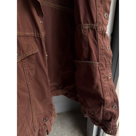 1980's Wide & Short silhouette trucker jacket