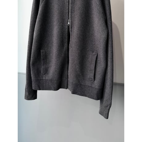 "BANANA REPUBLIC" Wool × Cotton Double-Zipper Knit Blouson