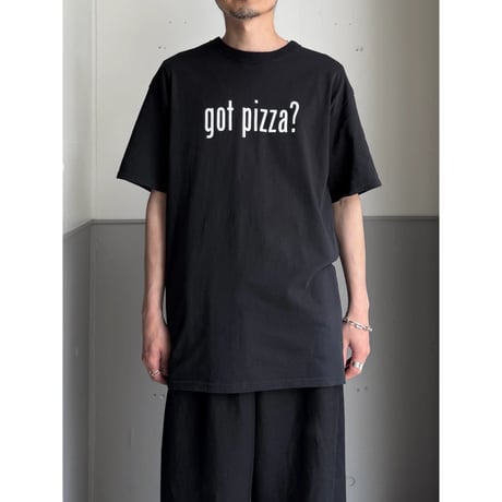 2000's "MYSTIC pizza" 「got pizza?」 Printed Tee