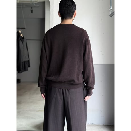 1990's-2000's ITALY MADE Extrafine merino wool V-neck knit sweater