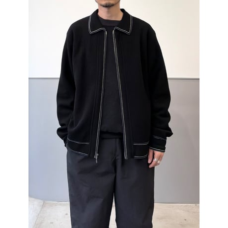 1990's-Early 2000's "BANANA REPUBLIC"  Wool Zip-up knit cardigan