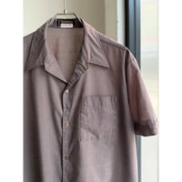 1970's FRANCE MADE Open collar short sleeve shirt