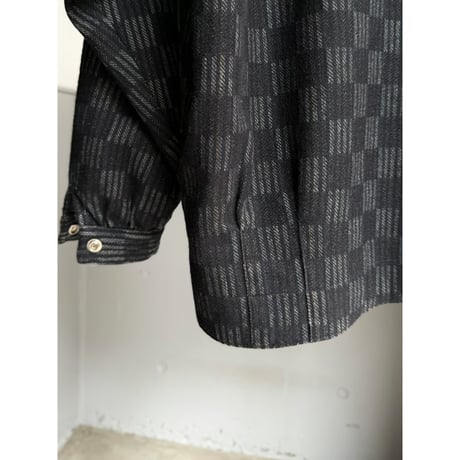 1980's-1990's Plaid pattern snap button jacket