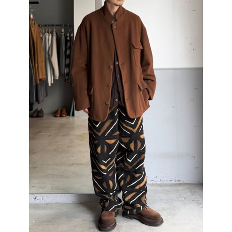 1990's CANADA MADE Wool 2way collar & 3pocket tailored jacket
