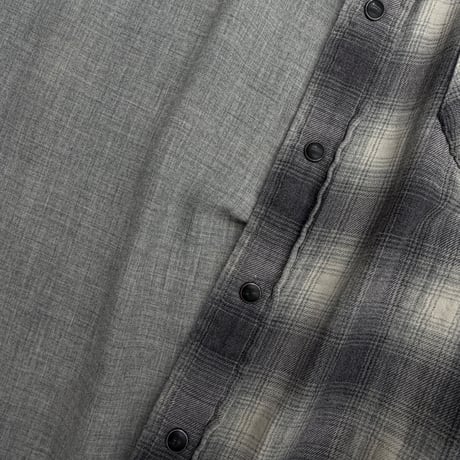 "POLO RALPH LAUREN" Ombre plaid pettern cotton western shirt
