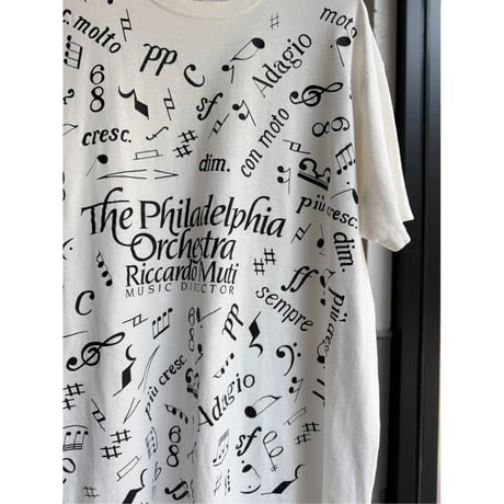 1980's "The Philadelphia Orchestra" MUSIC NOTES Printed Tee