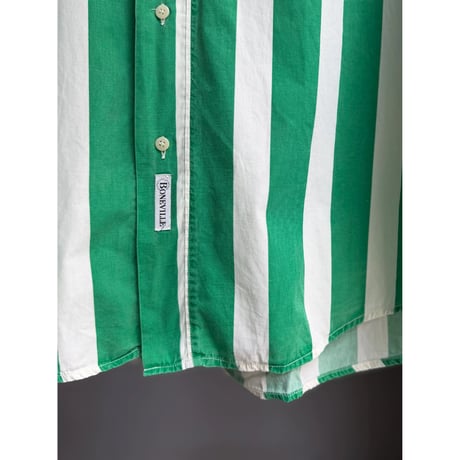 1990's "BONEVILLE" Long sleeve striped shirt