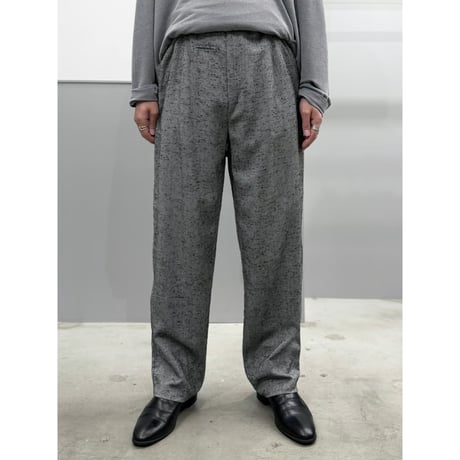 1980's ”CIRO'S®︎” ITALY MADE Viscose blend neppy fabric slacks pants