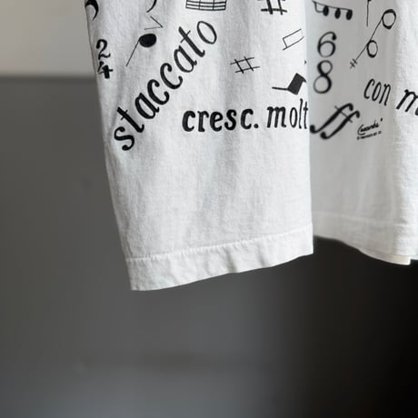 1980's "The Philadelphia Orchestra" MUSIC NOTES Printed Tee
