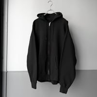 2000's〜 "Hanes Ultimate Cotton" Black Color Full-Zip Hoodie