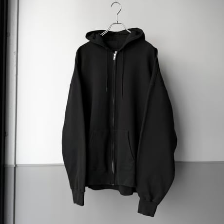 2000's〜 "Hanes Ultimate Cotton" Black Color Full-Zip Hoodie
