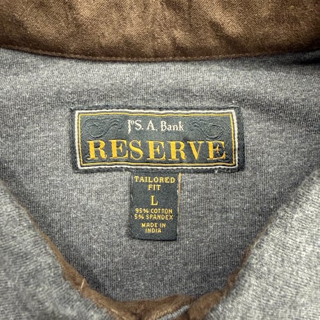 2000's "Jos.A.BANK RESERVE" Jersey material pullover shirt