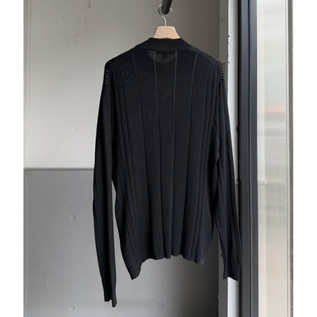 2000's "JHANE BARNES" Irregular rib silk knit pullover