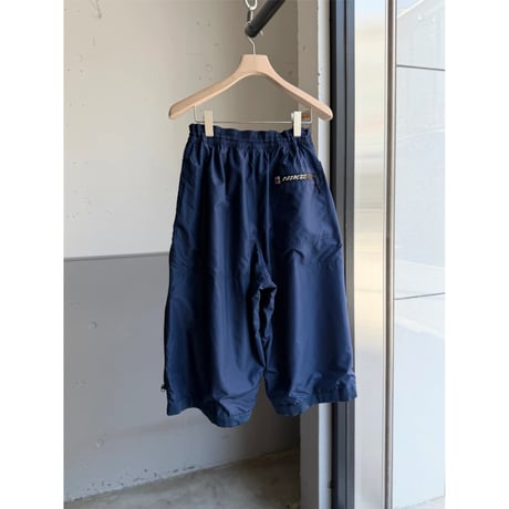 2000's "NIKE" Double-zipper design wide silhouette cropped pants