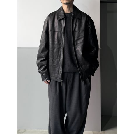 2000's Black Leather Drizzler Jacket