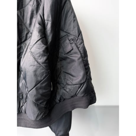1990's Wide & Short Silhouette nylon shell padding jacket