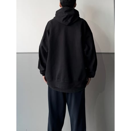 2000's〜 "Hanes Ultimate Cotton" Black Color Full-Zip Hoodie