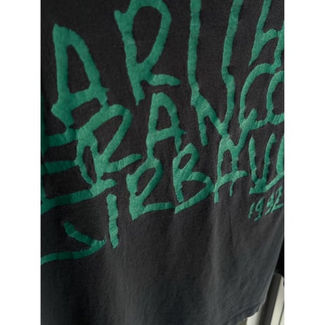 1990's "MARITHÉ FRANCOIS GIRBAUD" Wide & Short silhouette Printed Tee