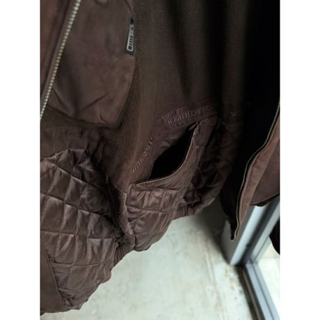 2000's Leather Collar Padding Jacket