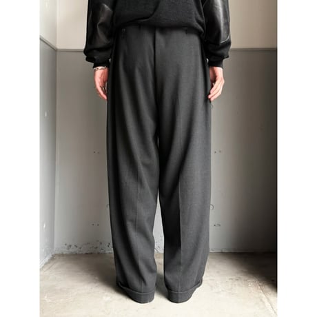 (Dead Stock) 2000's "PERRY ELLIS PORTFOLIO" Viscose blend 2tuck slacks pants